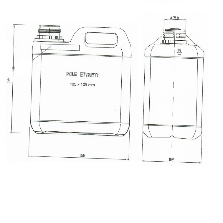 Kanister 2L - Oferta firmy ALiTOM na kanister plastikowy 2l